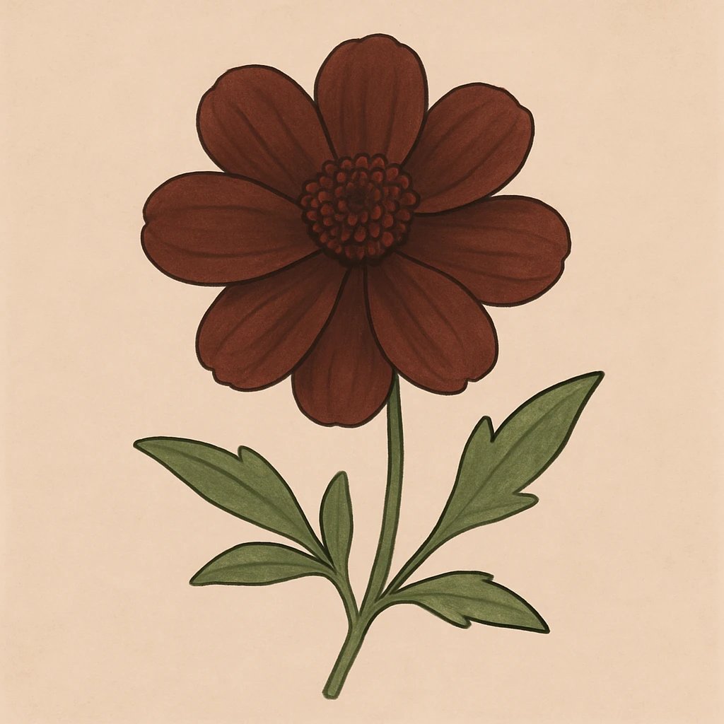 Picture of Chocolate Flower note