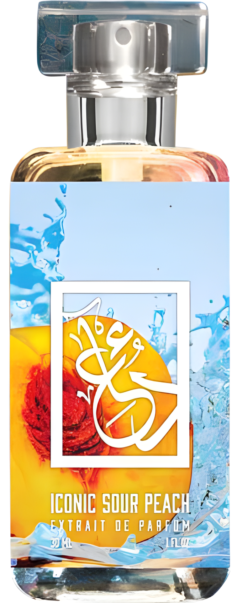 Iconic Sour Peach by The Dua Brand perfume bottle