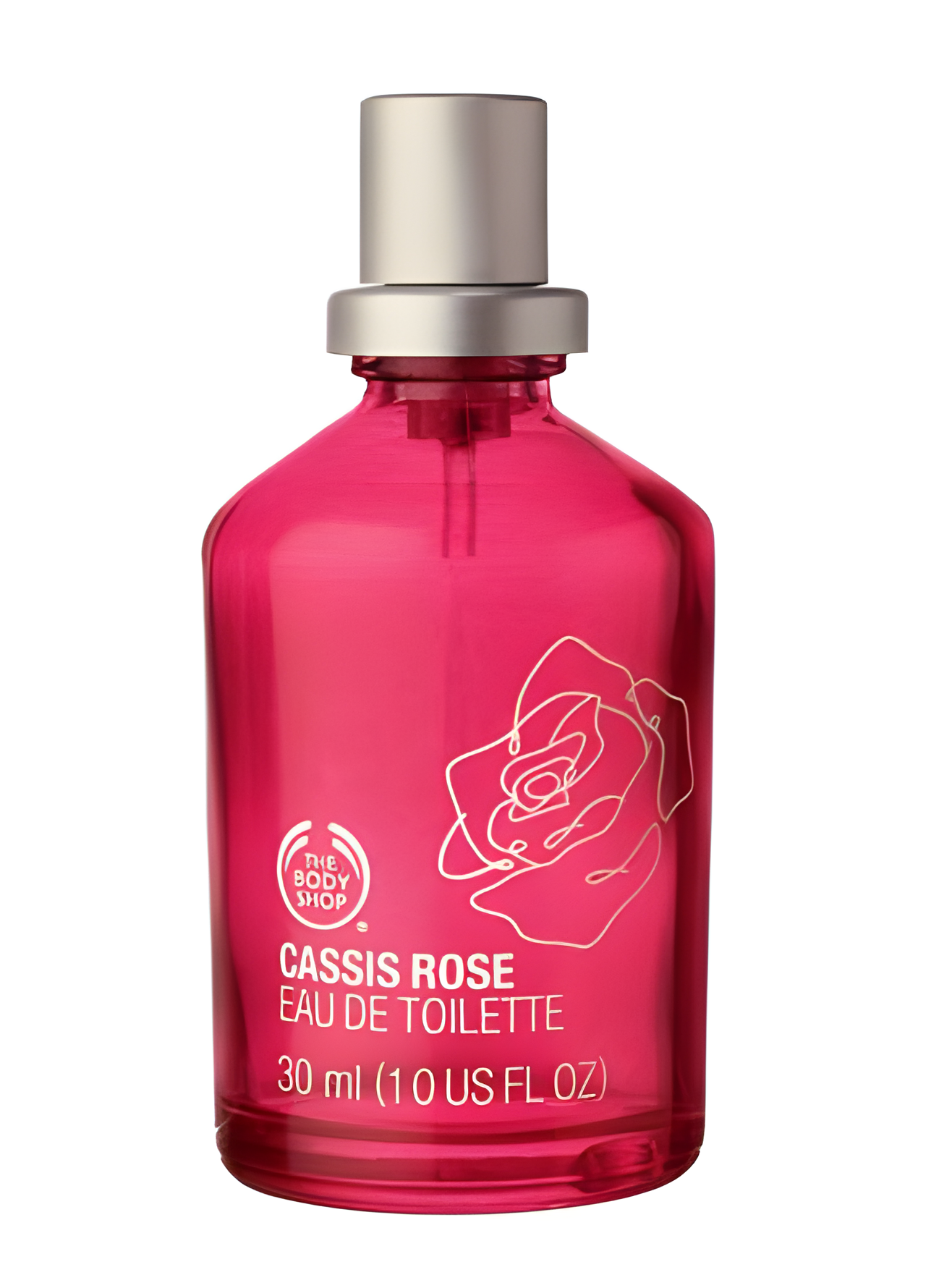Cassis Rose by The Body Shop perfume bottle