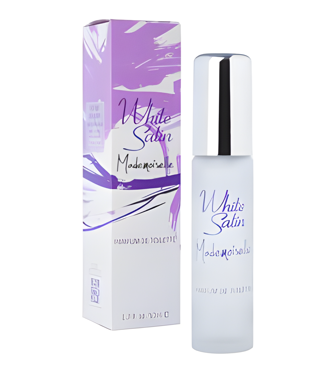White Satin Mademoiselle by Milton Lloyd perfume bottle