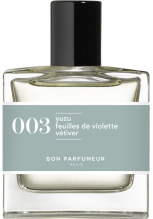 003 Yuzu Feuilles de Violette, vétiver by Bon Parfumeur perfume bottle