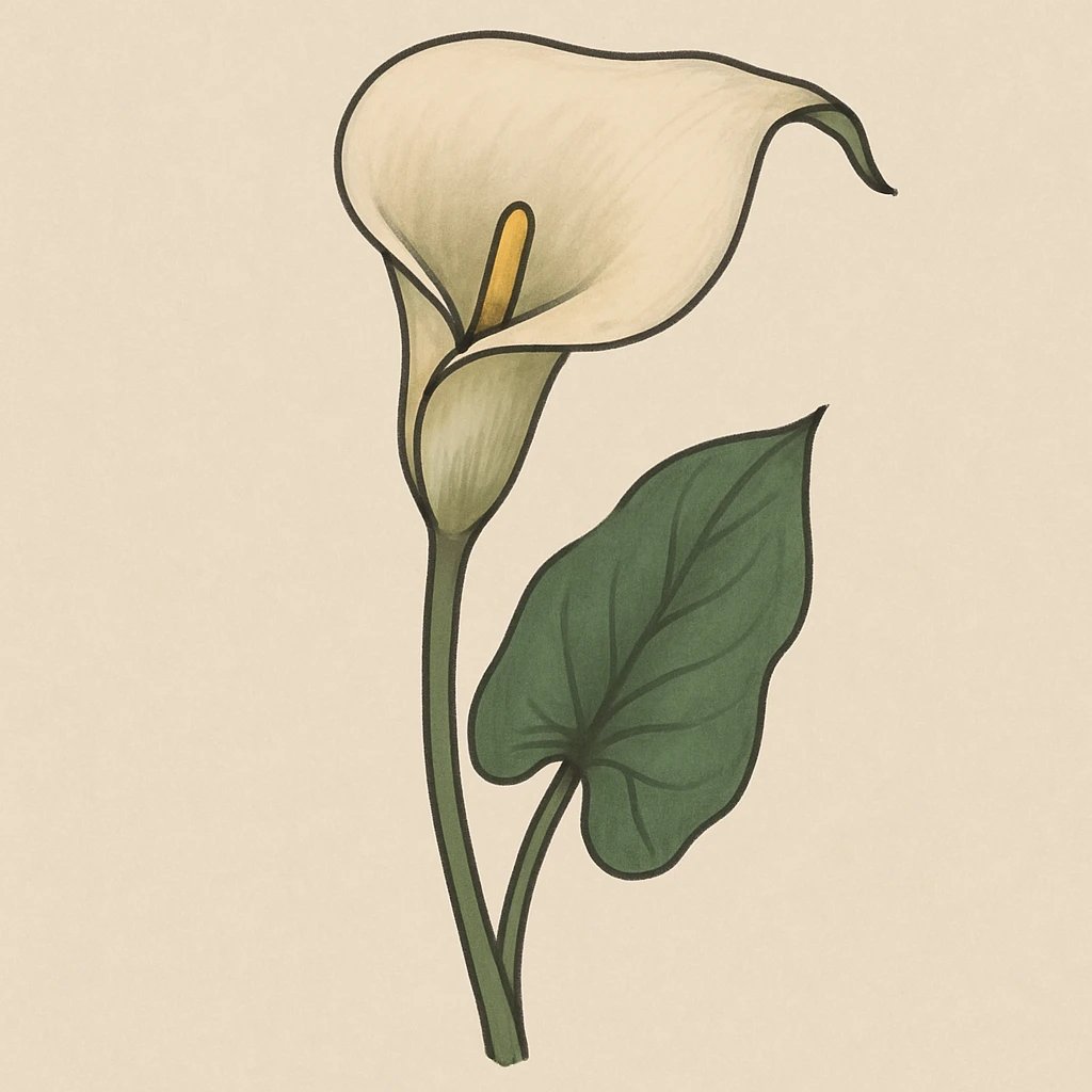 Picture of Calla Lily note