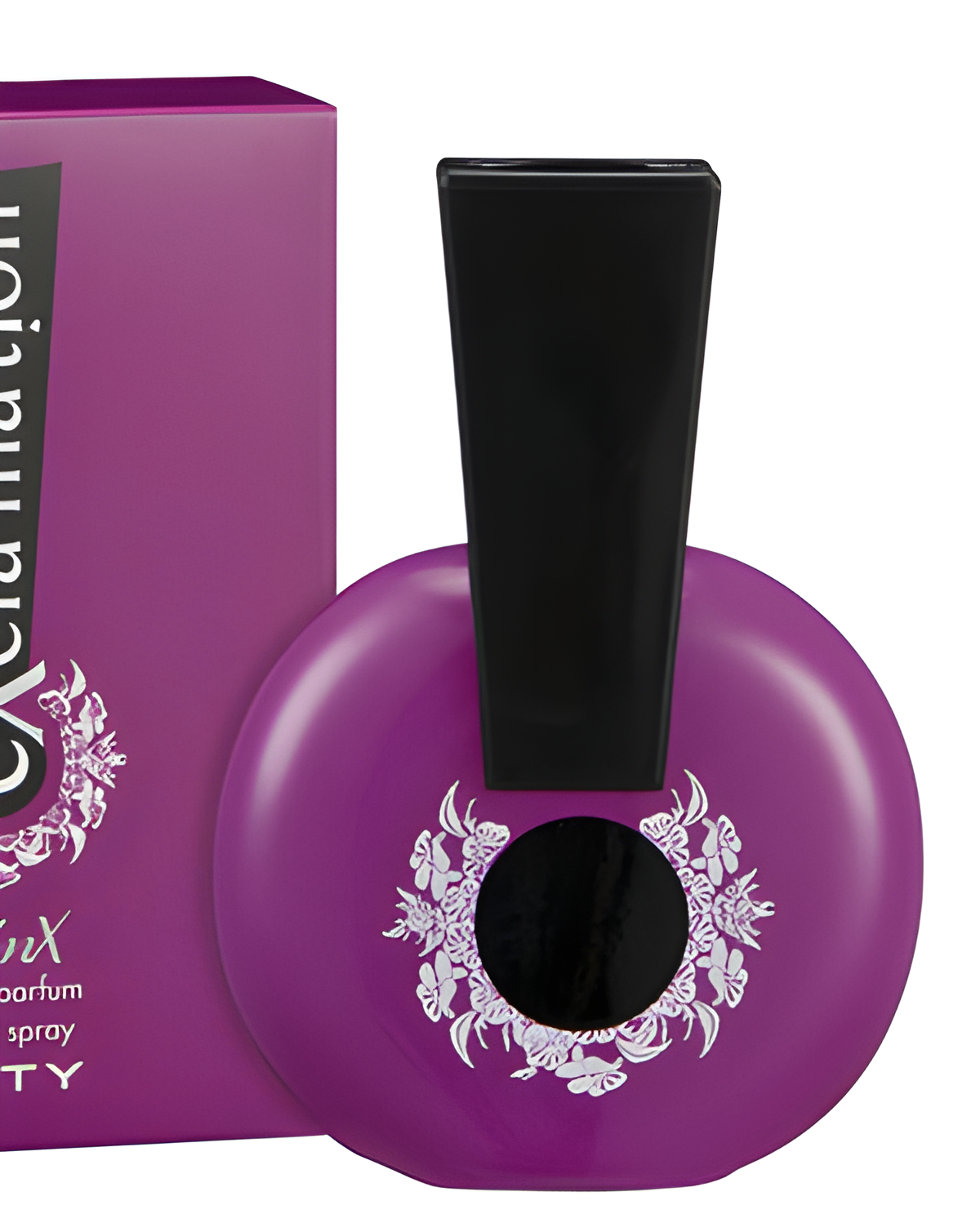 Ex'cla-Ma'tion Minx by Coty perfume bottle