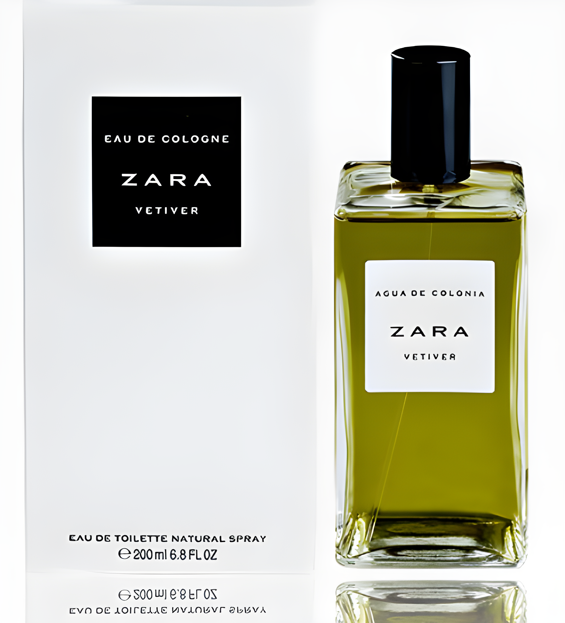 Vetiver by Zara perfume bottle