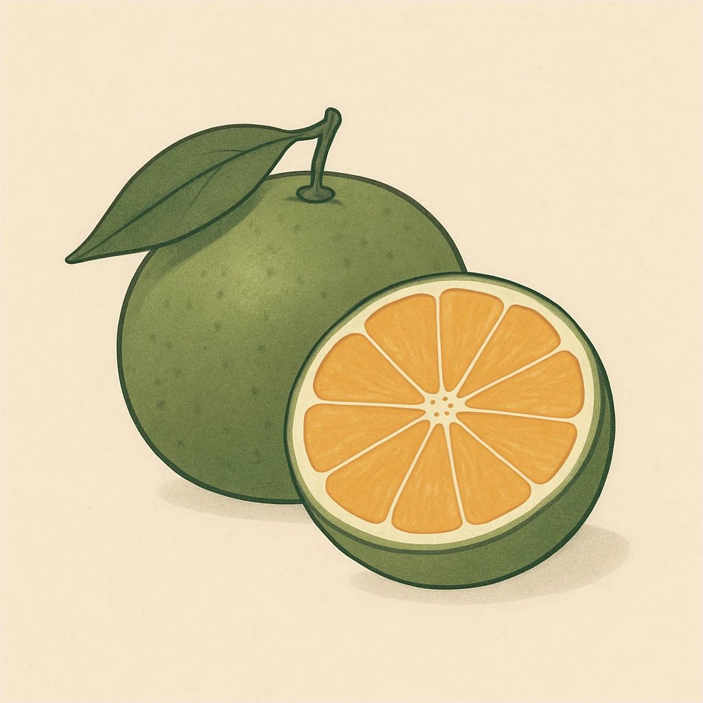 Picture of Green Tangerine note