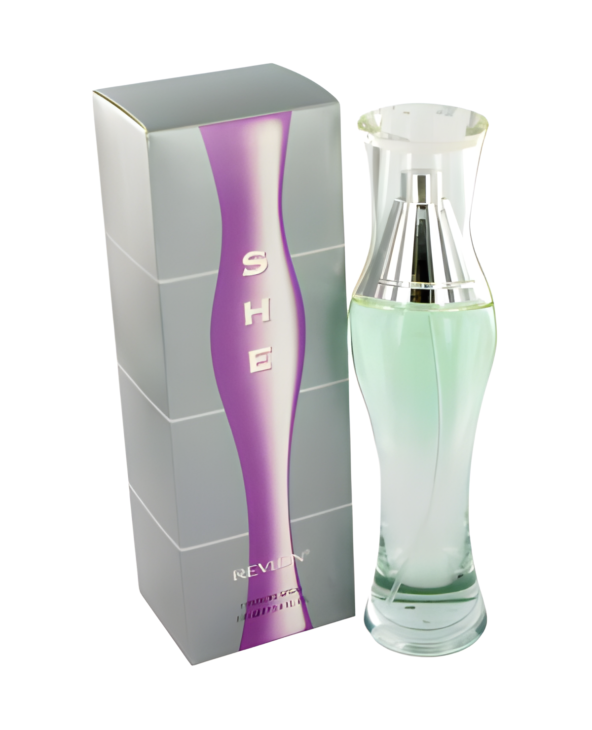 She by Revlon perfume bottle