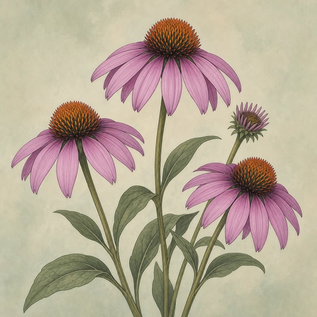Picture of Purple Coneflower note