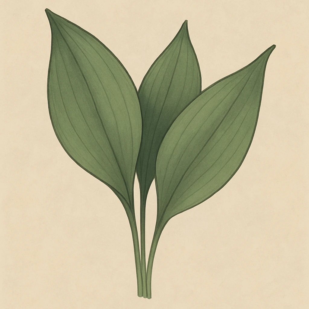 Picture of Lily-of-the-Valley Leaves note