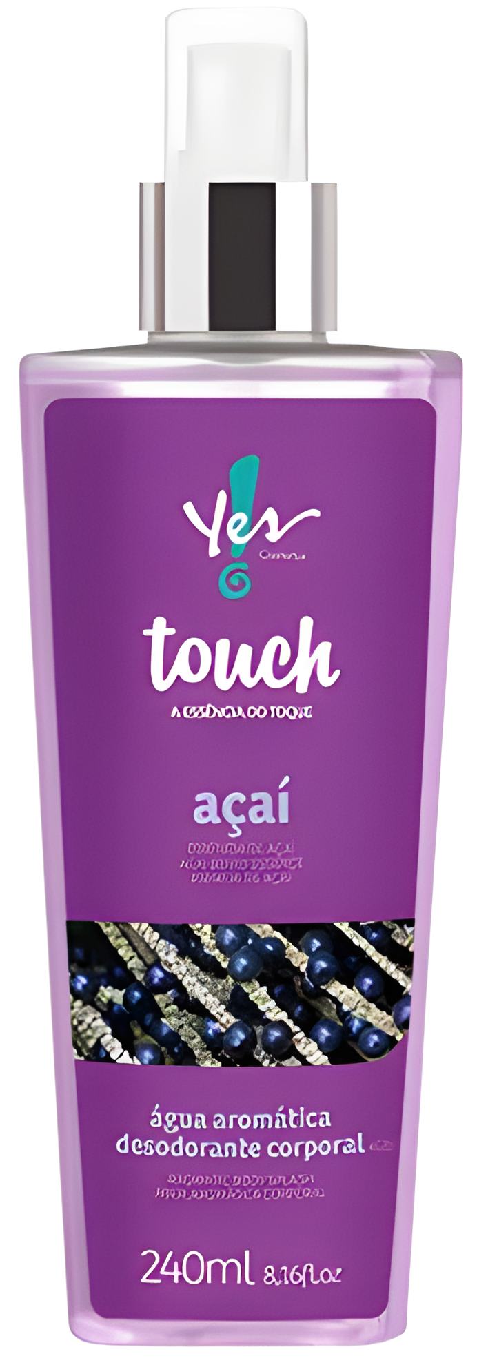 Touch açaí by Yes! Cosmetics perfume bottle