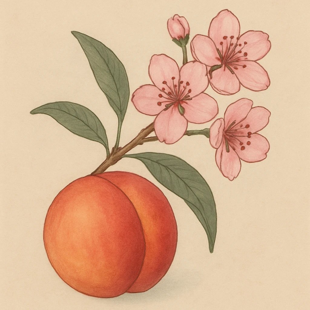 Picture of Nectarine Blossom note