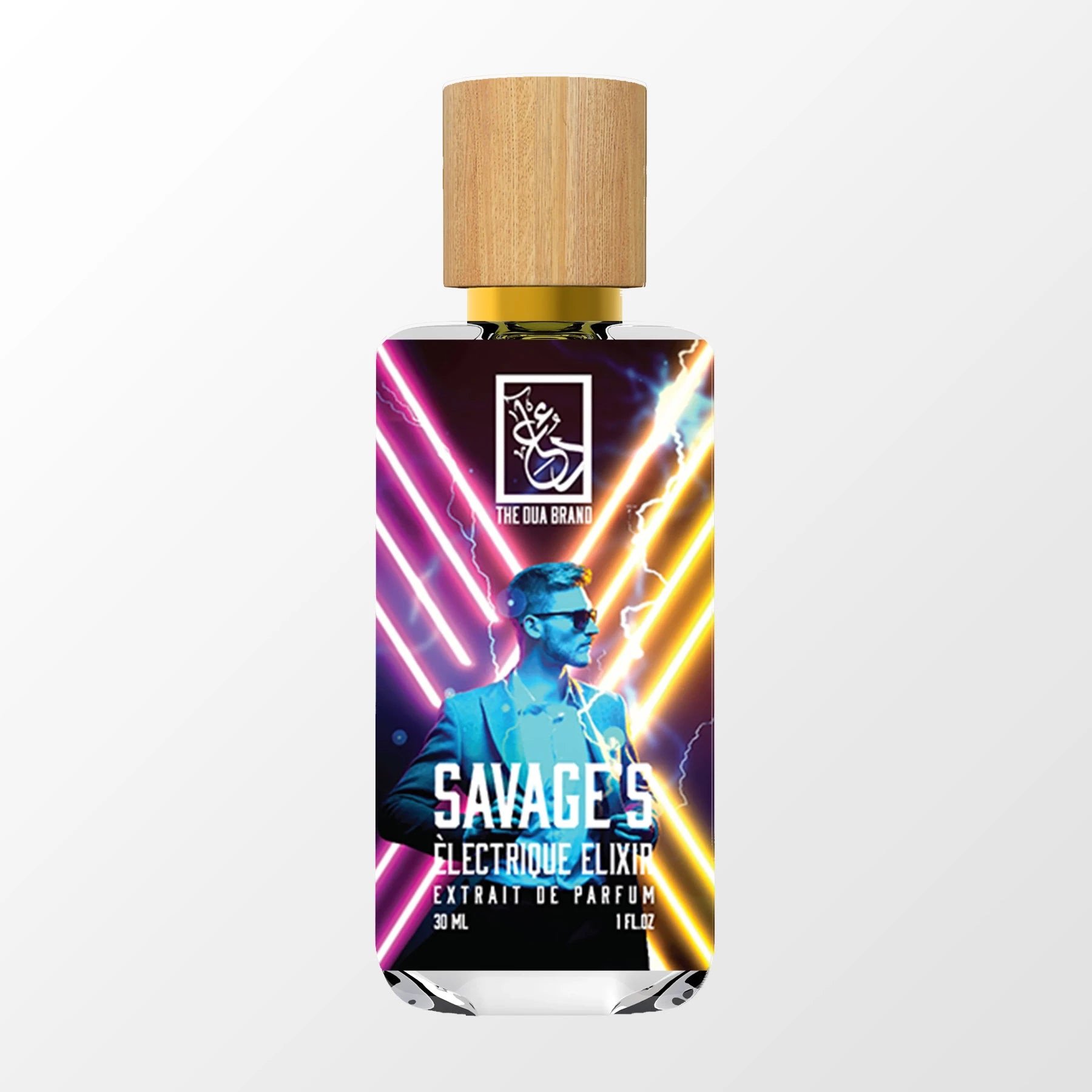 Savage’s Èlectrique Elixir by The Dua Brand perfume bottle