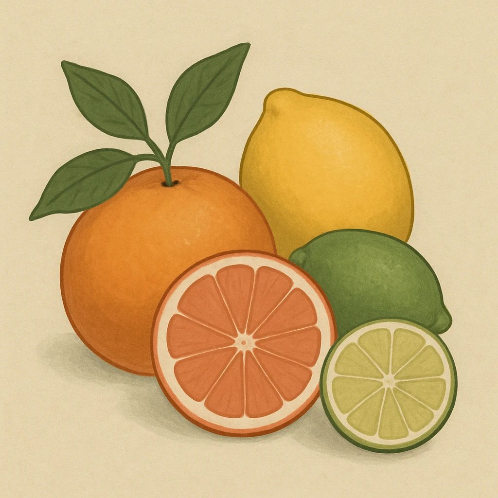 Picture of Citrus fruits note