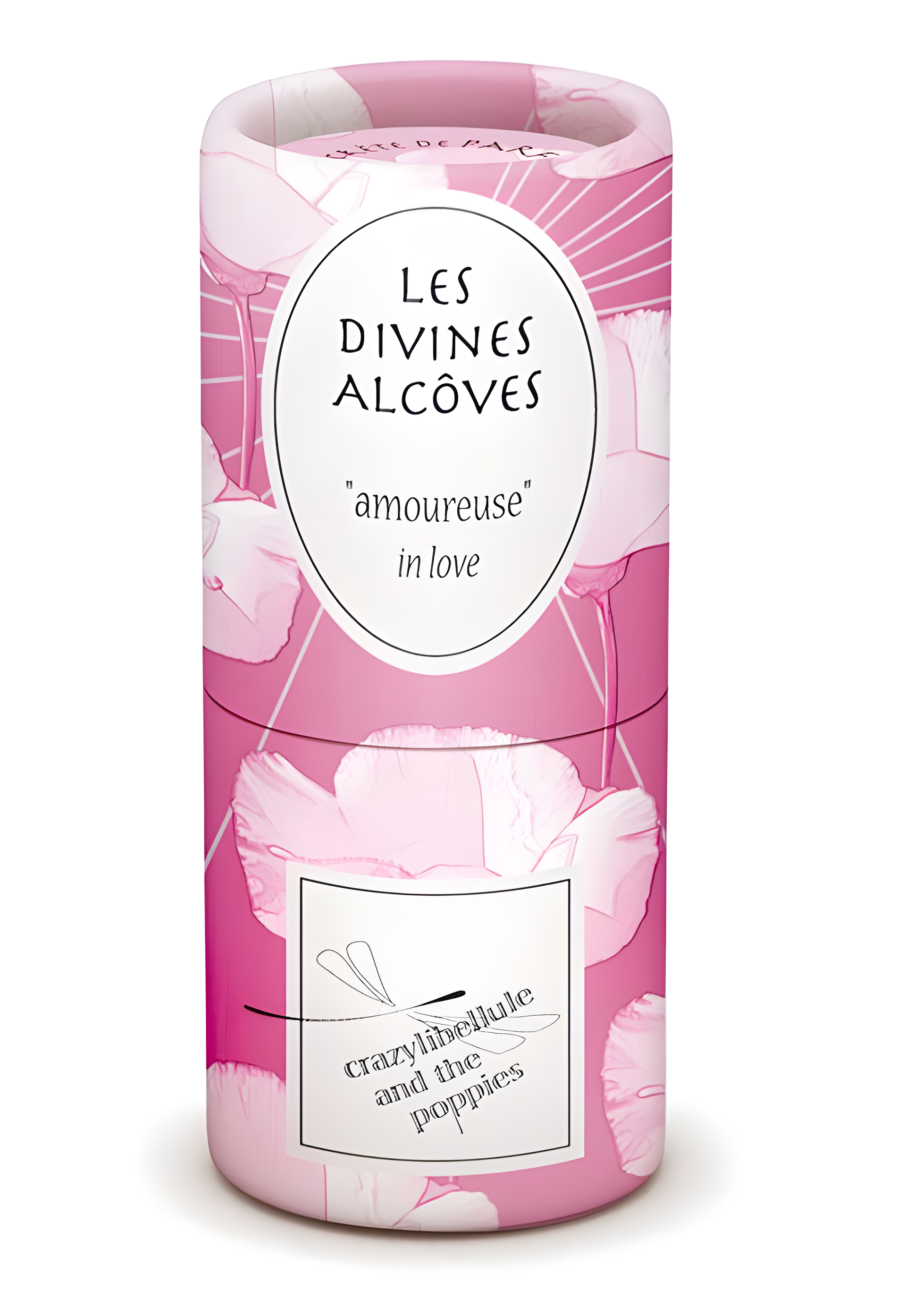Les Divines Alcoves Amoureuse in Love by Crazylibellule and the Poppies perfume bottle