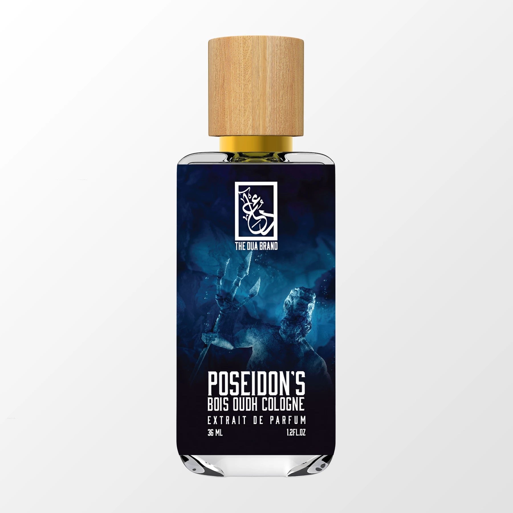Poseidon's Bois Oudh Cologne by The Dua Brand perfume bottle