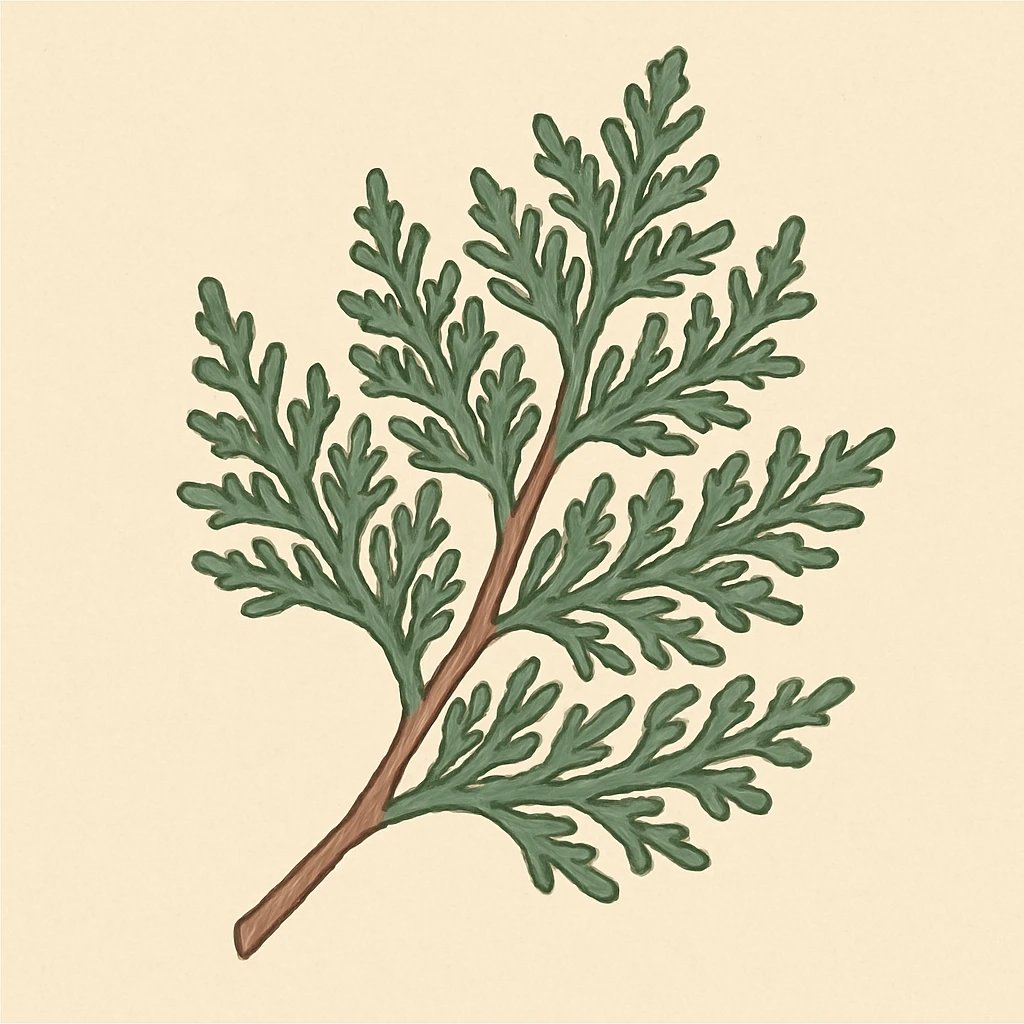 Picture of Cedar Leaves note