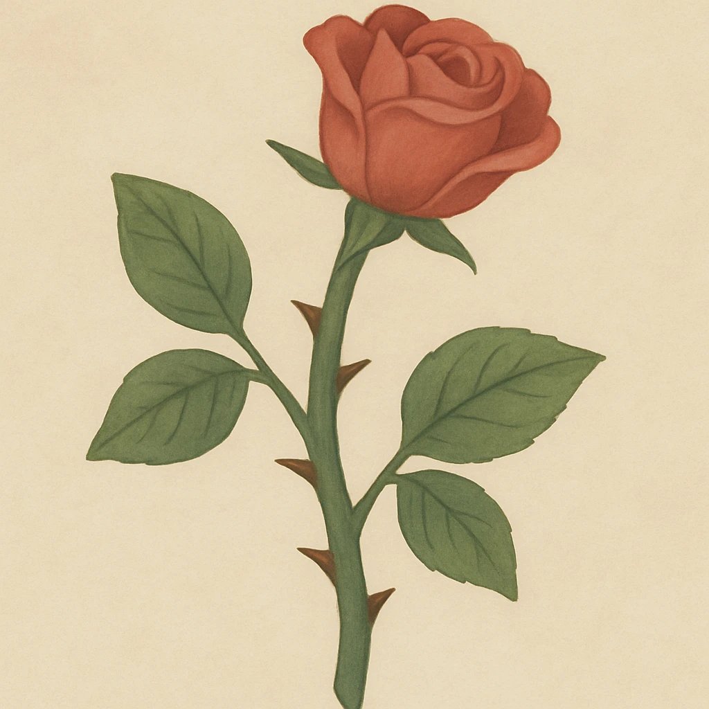 Picture of Rose Thorn note
