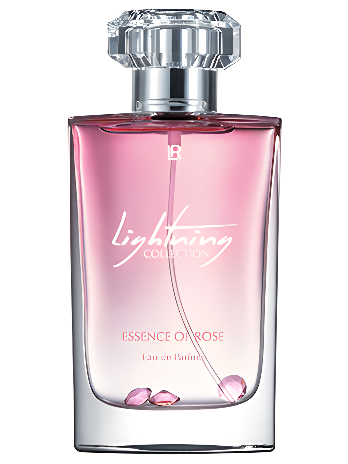 Emma Heming-Willis Essence of Rose by LR perfume bottle