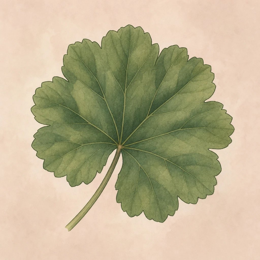 Picture of Geranium Leaf note