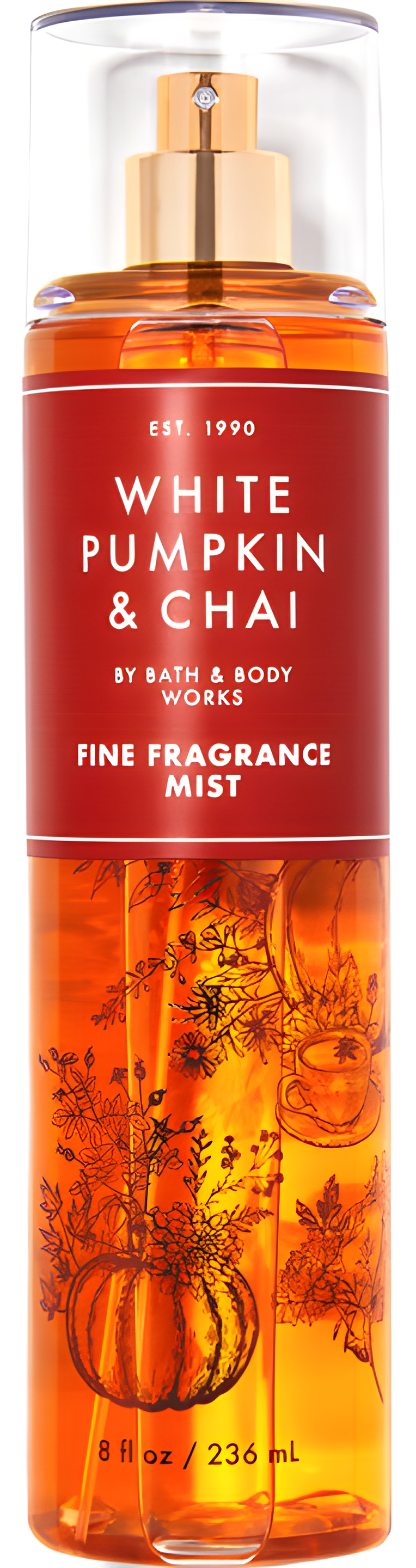 White Pumpkin & Chai by Bath & Body Works perfume bottle