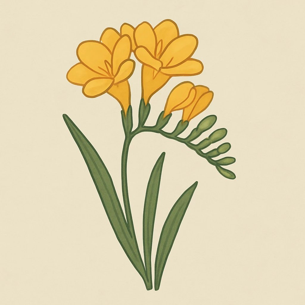 Picture of Freesia note