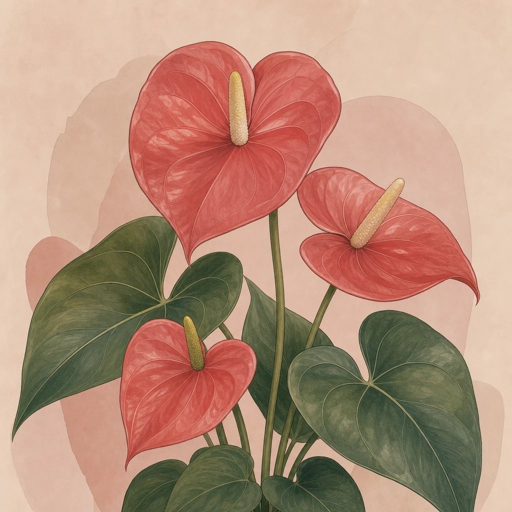 Picture of Flamingo Flower (Anthurium) note