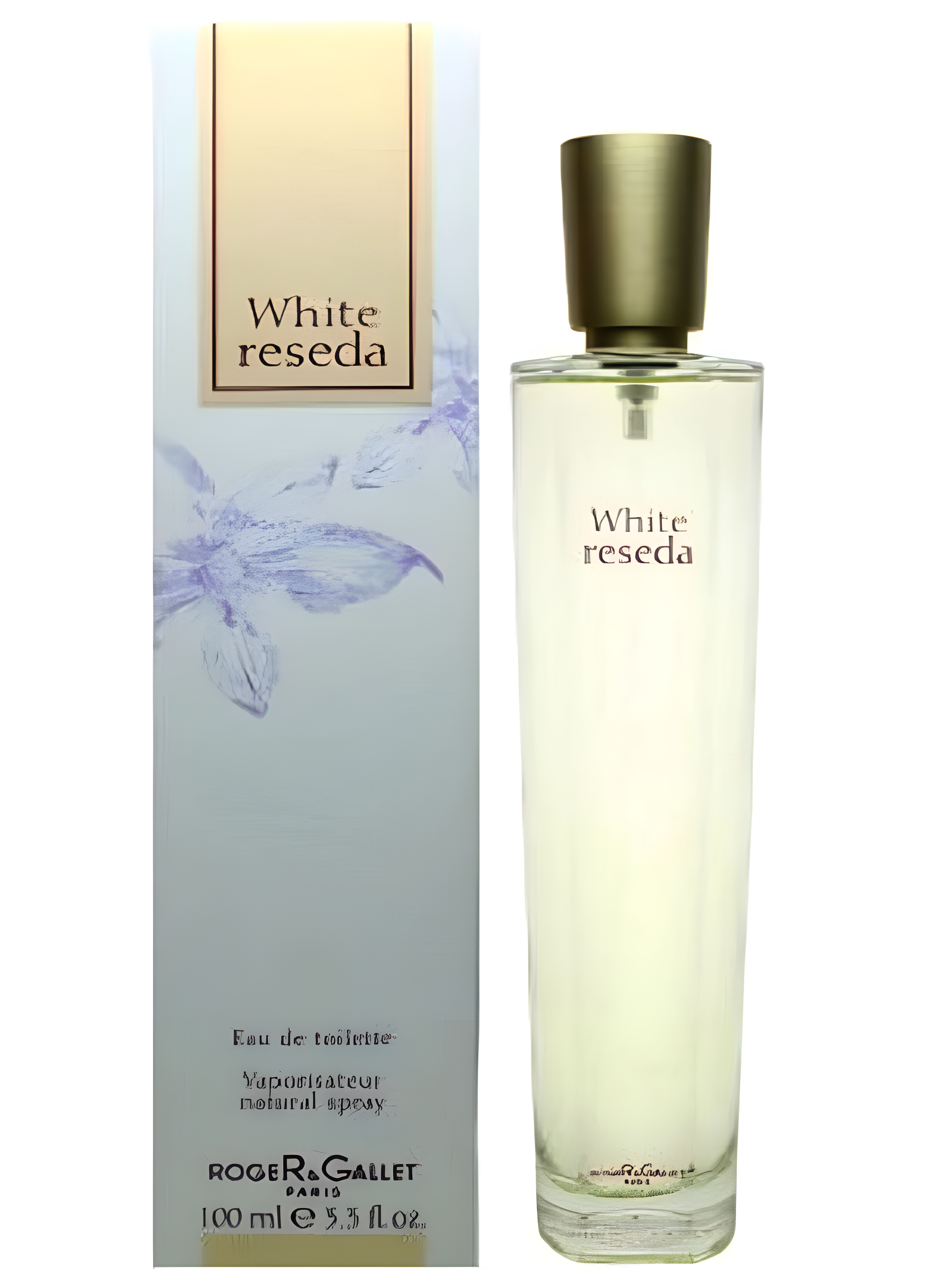 White Reseda by Roger & Gallet perfume bottle