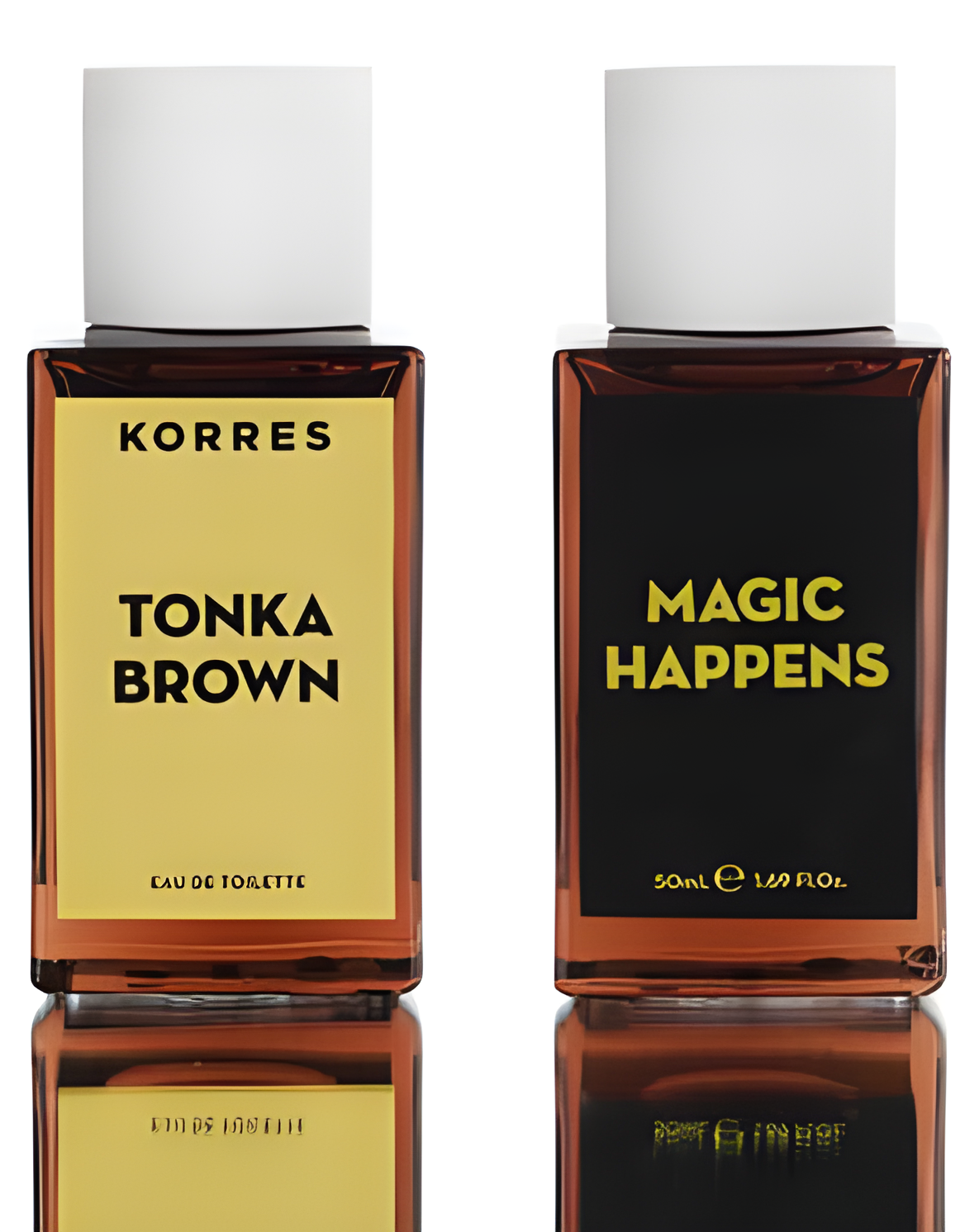 Tonka Brown: Magic Happens by Korres perfume bottle