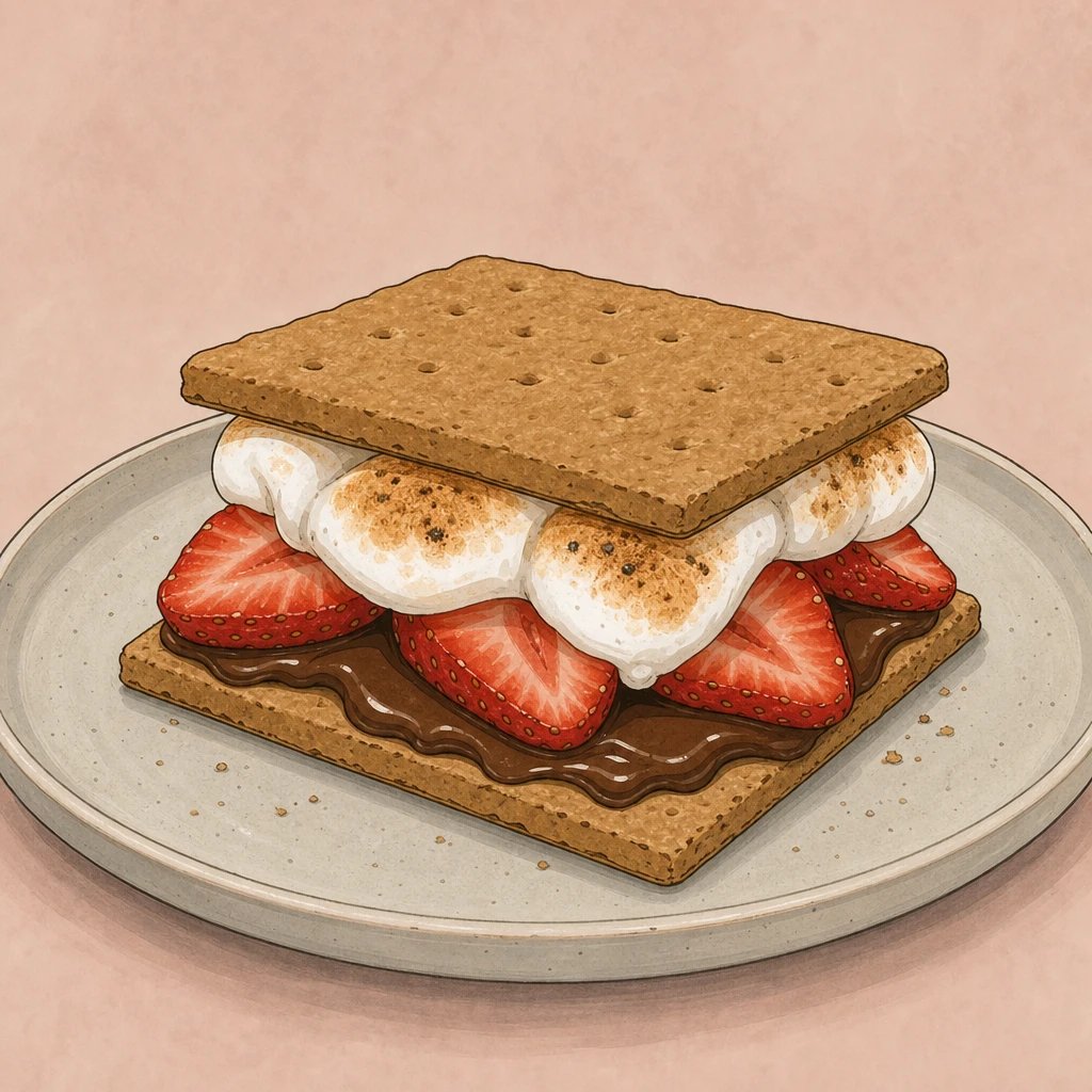 Picture of Strawberry S’mores note