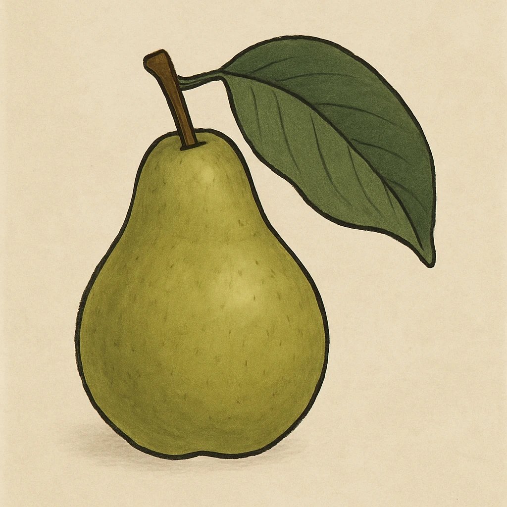 Picture of Pear Leaf note