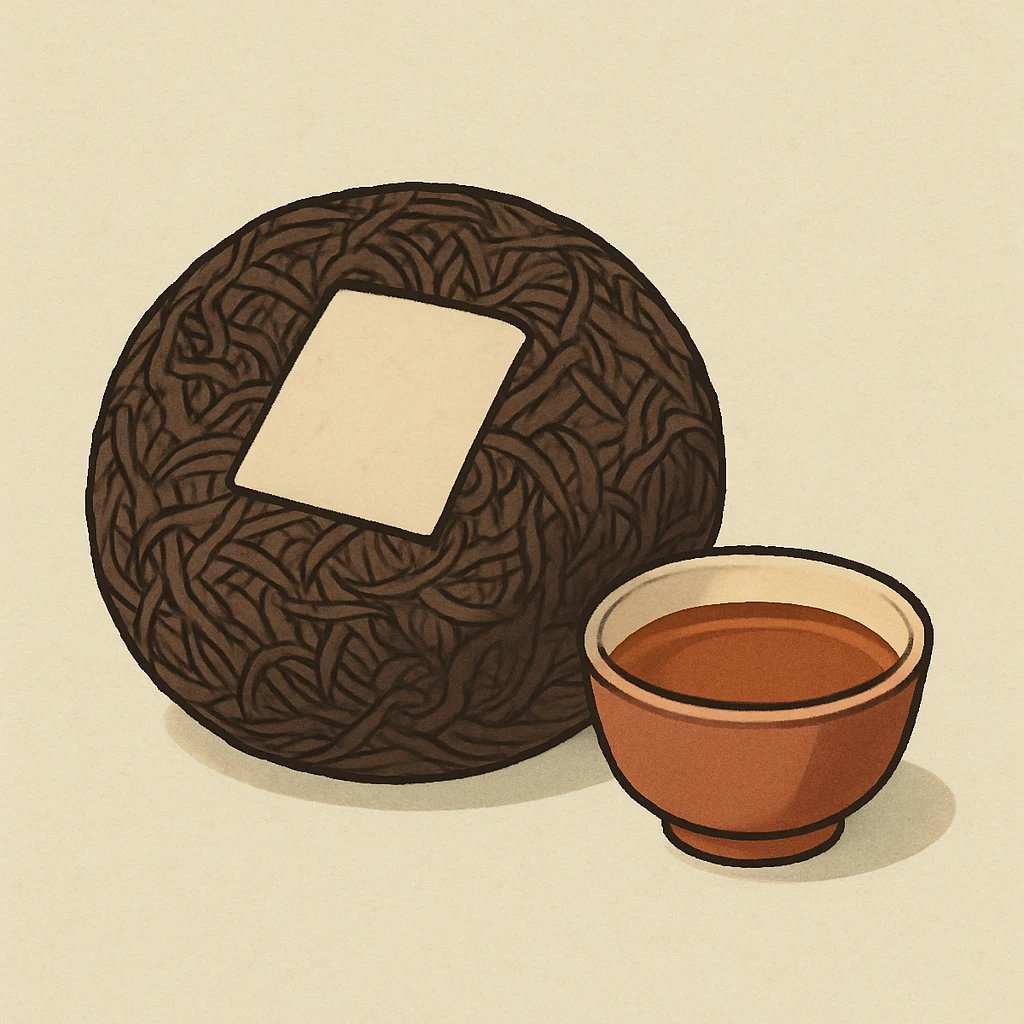 Picture of Pu'er Tea note