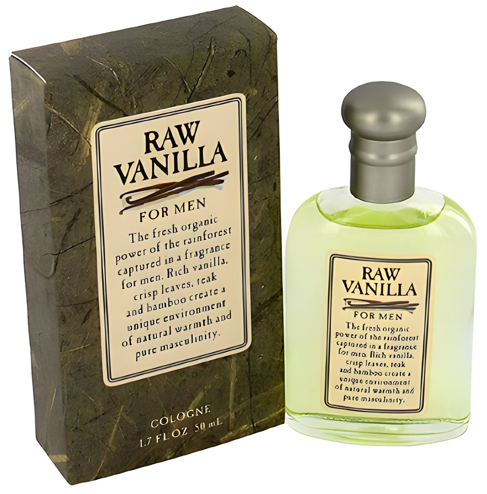 Raw Vanilla by Coty perfume bottle