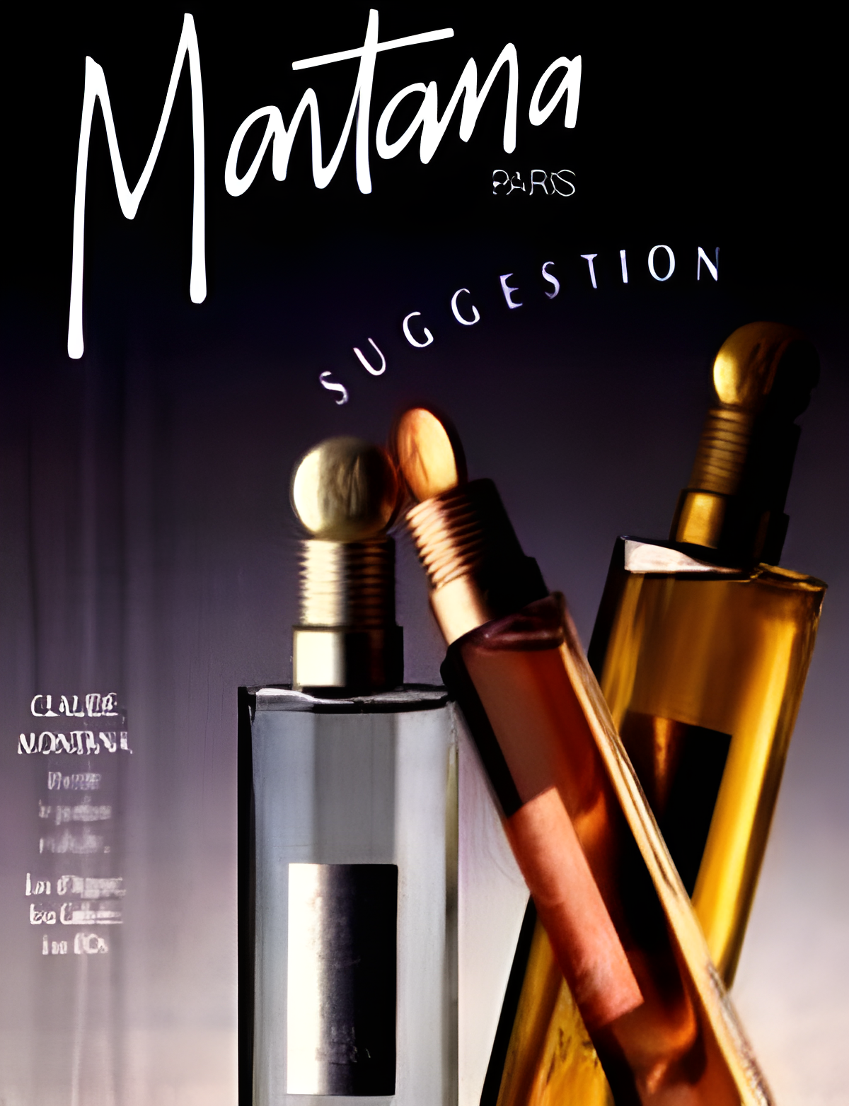Suggestion Eau Cuivree by Montana perfume bottle