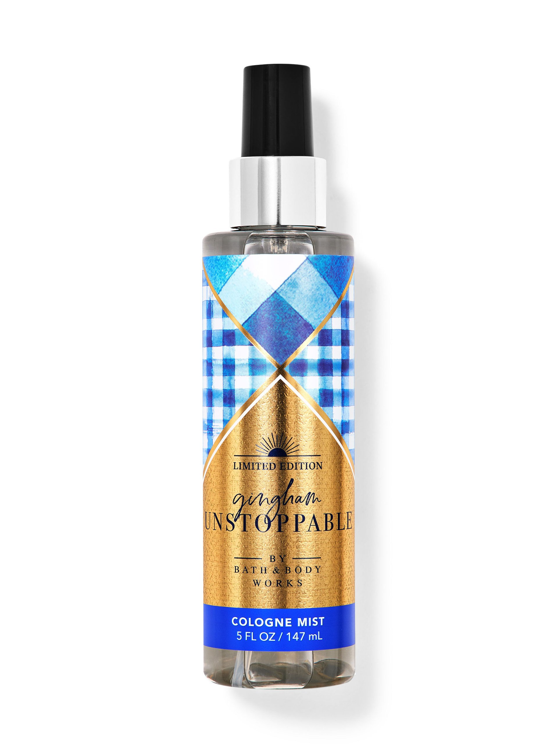 Gingham Unstoppable Cologne Mist by Bath & Body Works perfume bottle