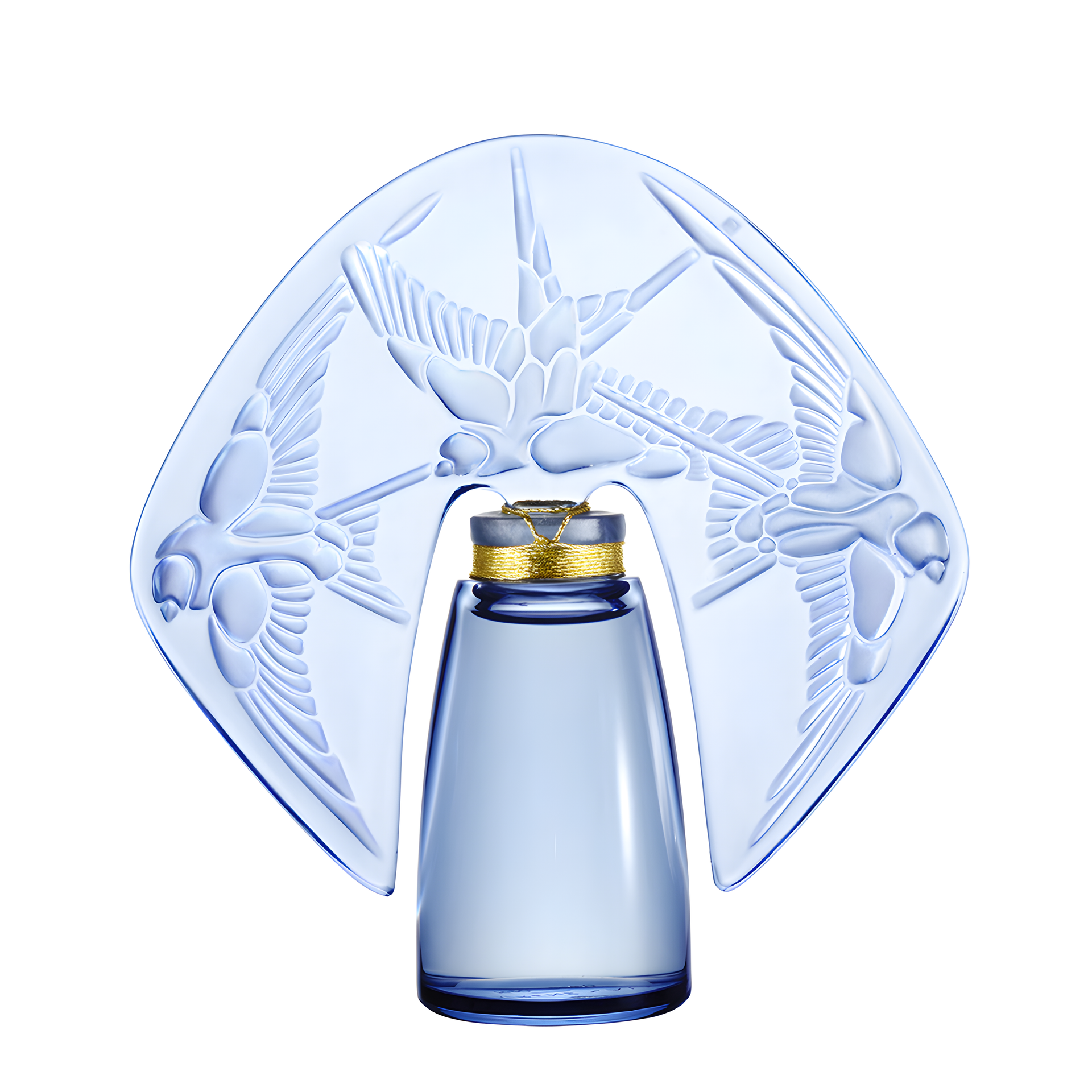 Lalique de Lalique Hirondelles Crystal Flacon by Lalique perfume bottle