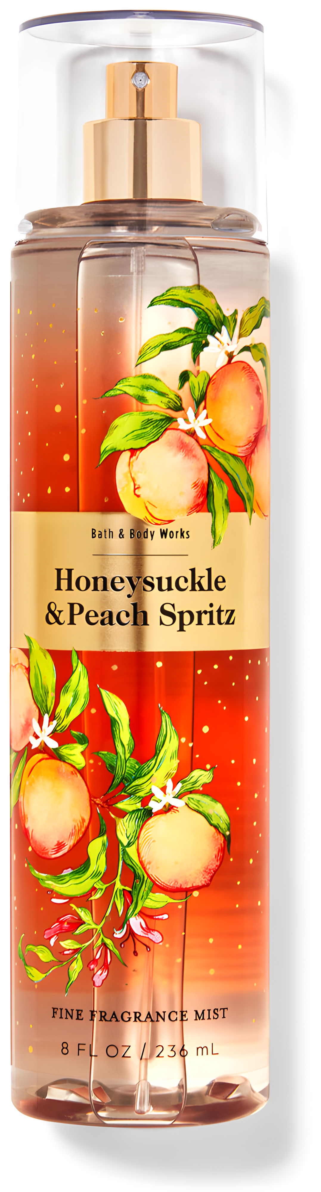 Honeysuckle & Peach Spritz by Bath & Body Works perfume bottle