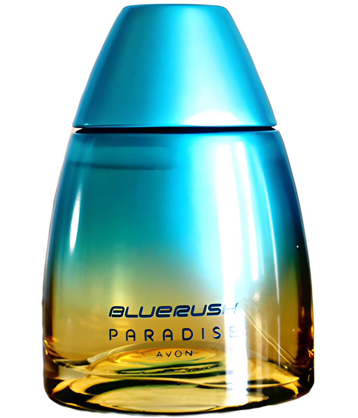 Bluerush Paradise by Avon perfume bottle