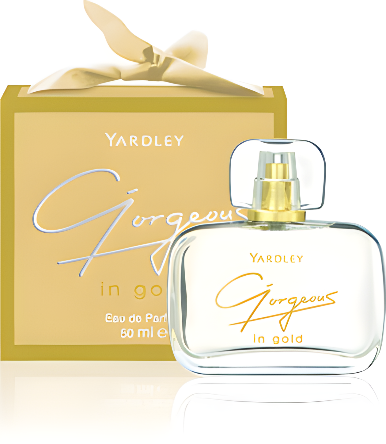 Gorgeous in Gold by Yardley perfume bottle