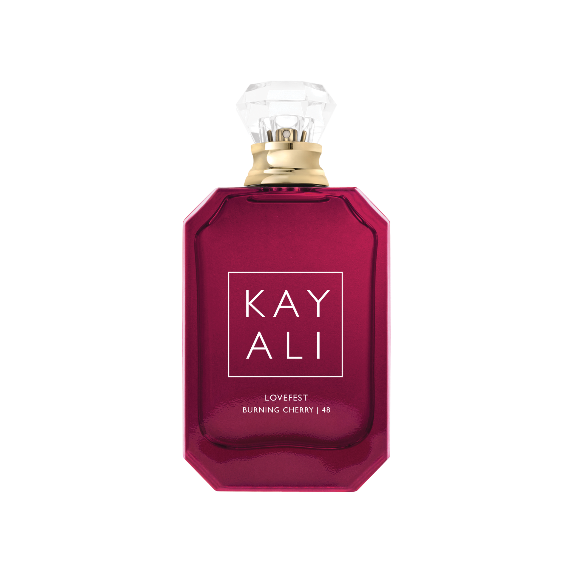 Lovefest Burning Cherry | 48 Eau de Parfum by Kayali Fragrances perfume bottle