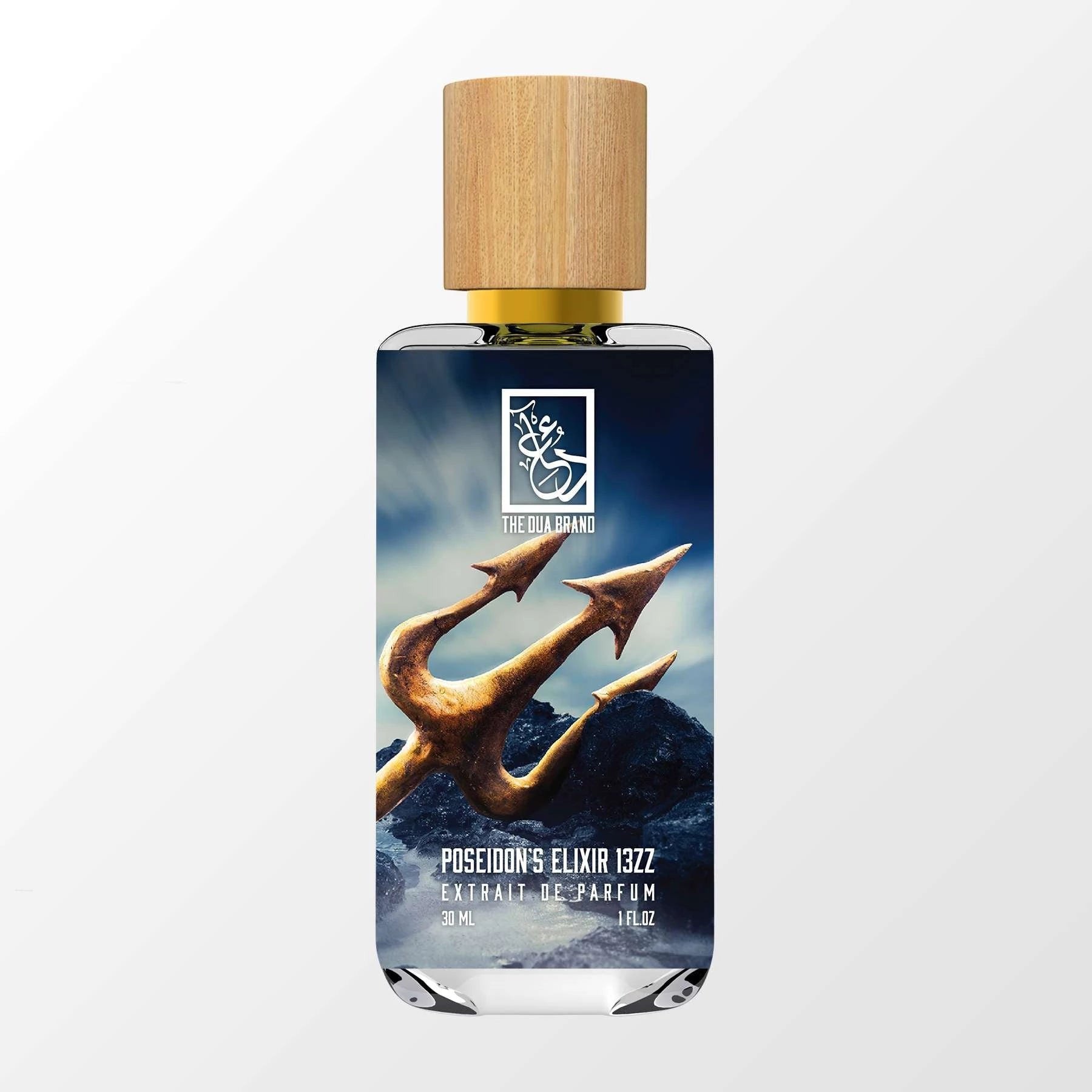 Poseidon’s Elixir 13ZZ by The Dua Brand perfume bottle