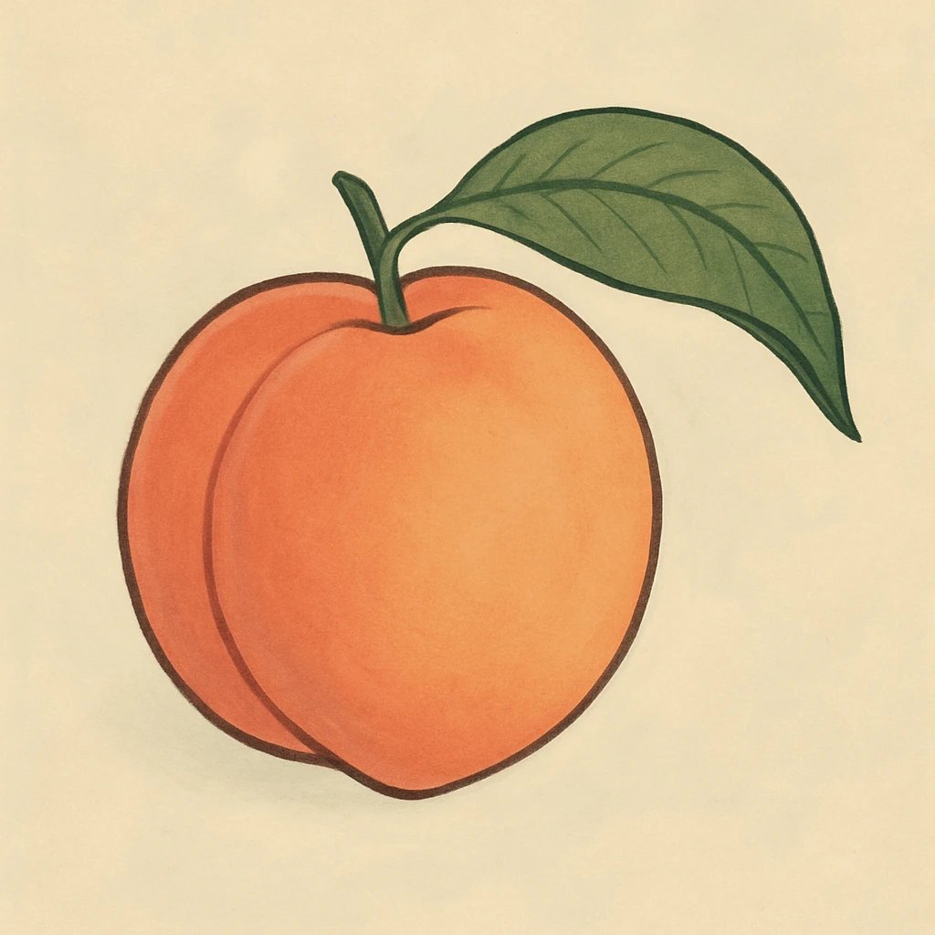Picture of Peach Leaf note