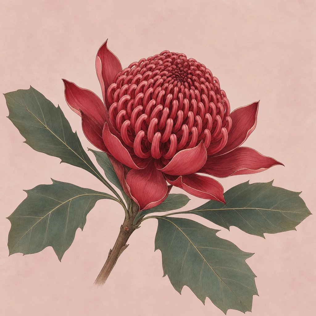 Picture of Waratah note