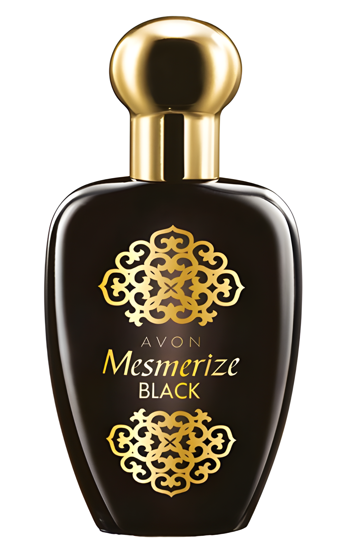 Mesmerize Black for Her by Avon perfume bottle