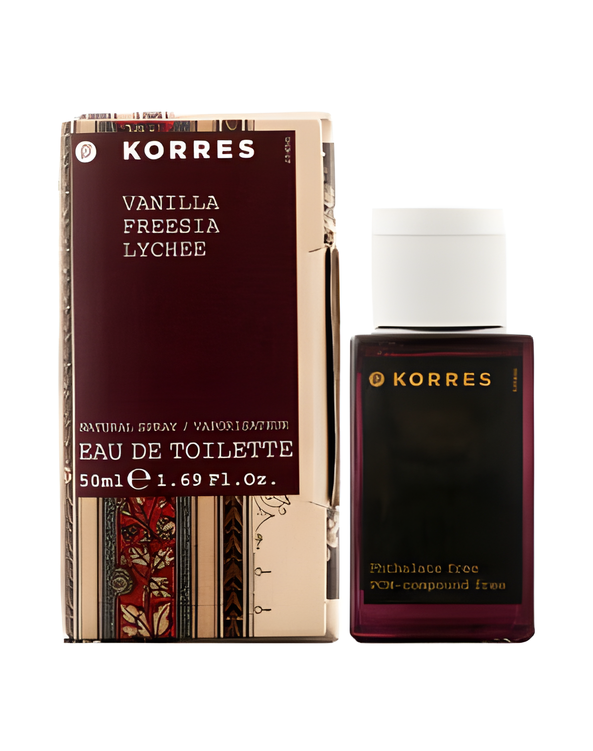 Vanilla Freesia Lychee by Korres perfume bottle