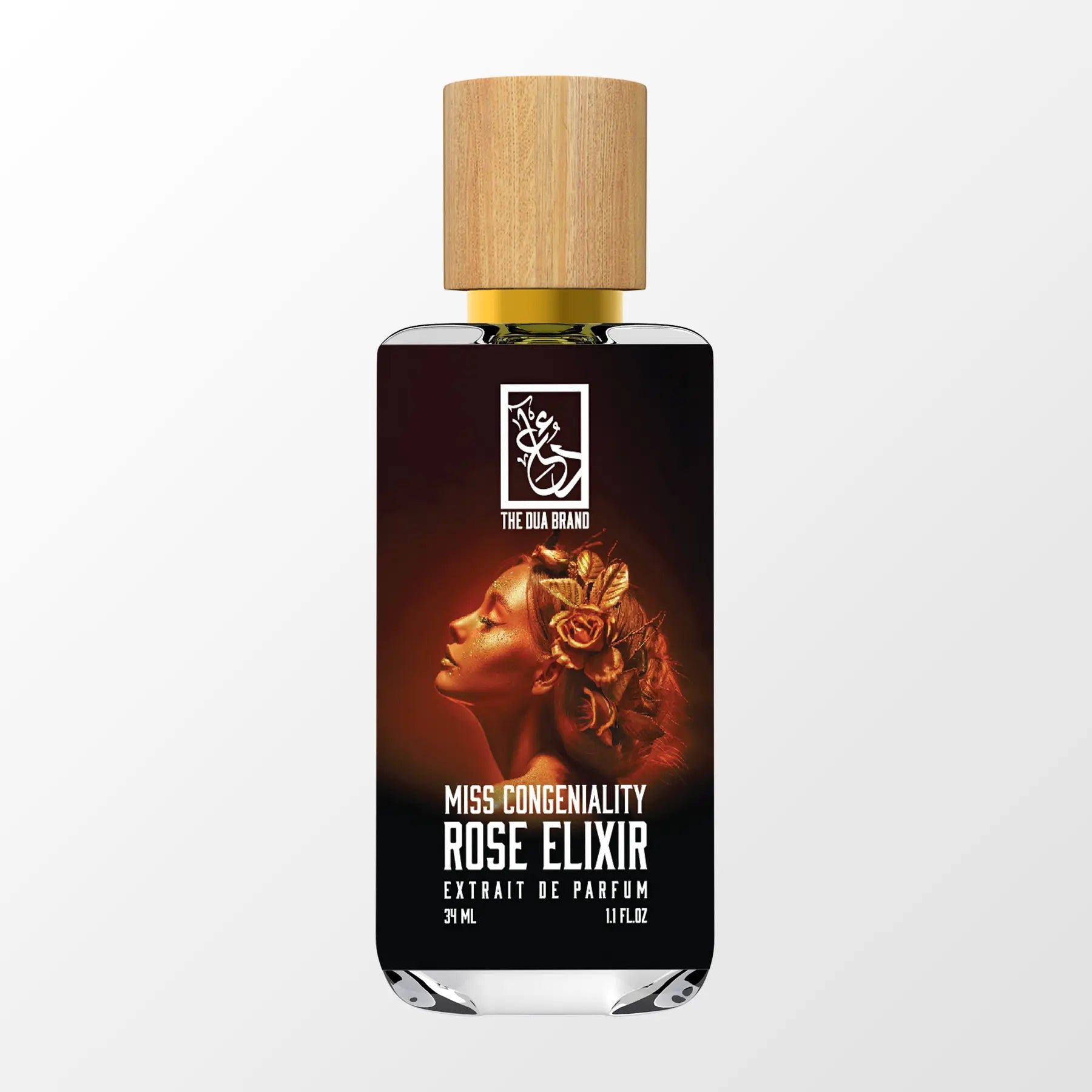 Miss Congeniality Rose Elixir by The Dua Brand perfume bottle
