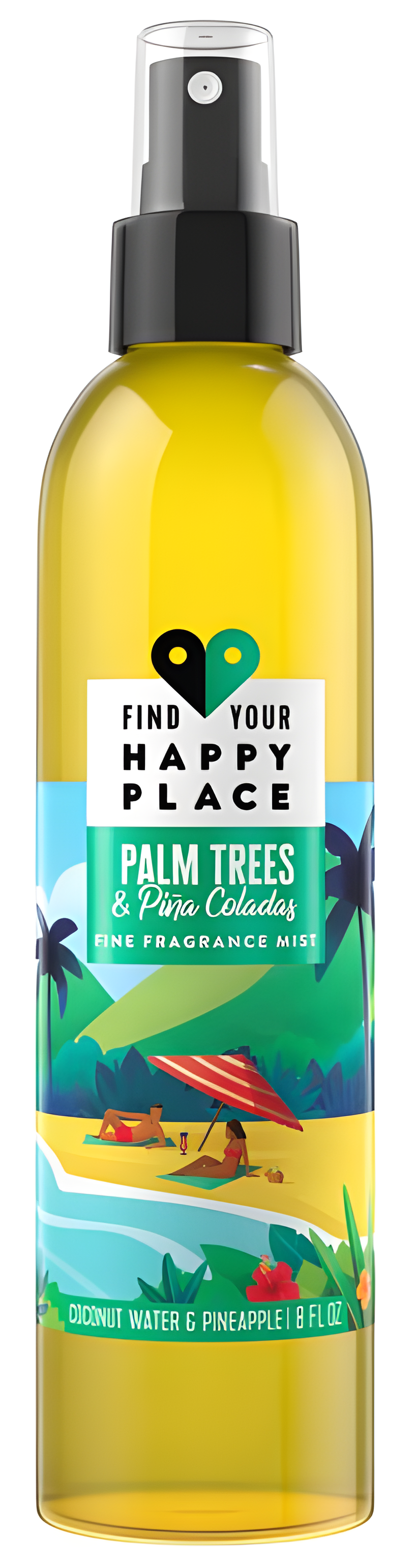 Palm Trees & piña Coladas by Find Your Happy Place perfume bottle
