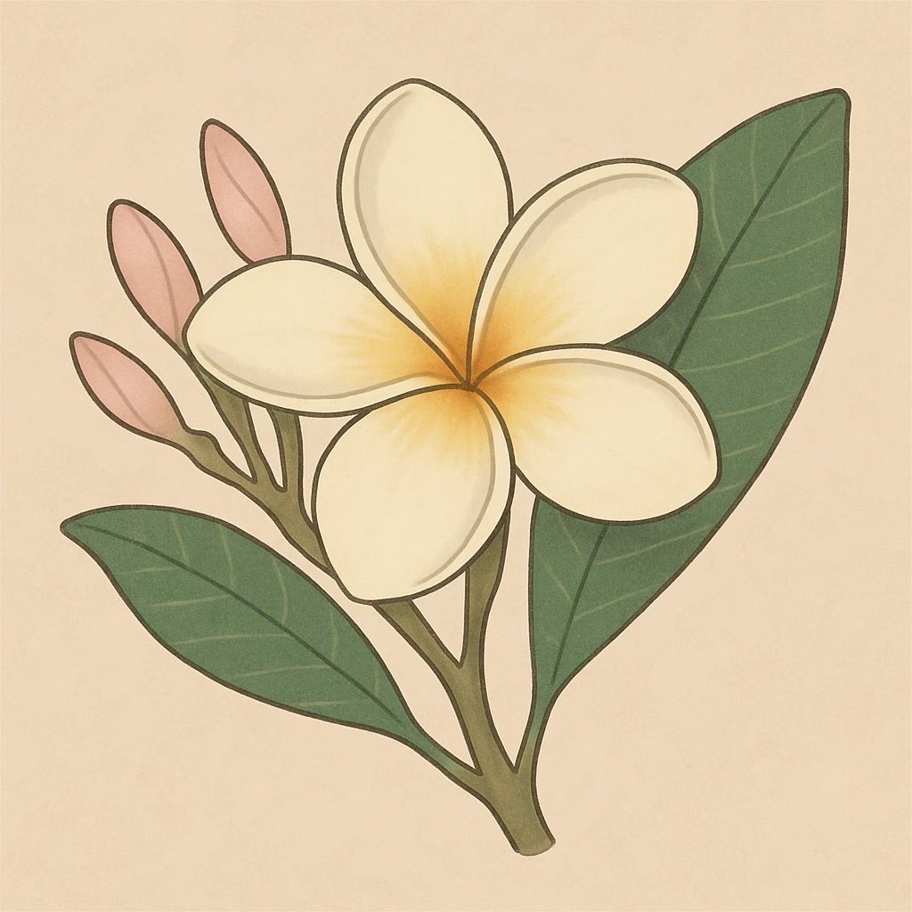 Picture of Frangipani note