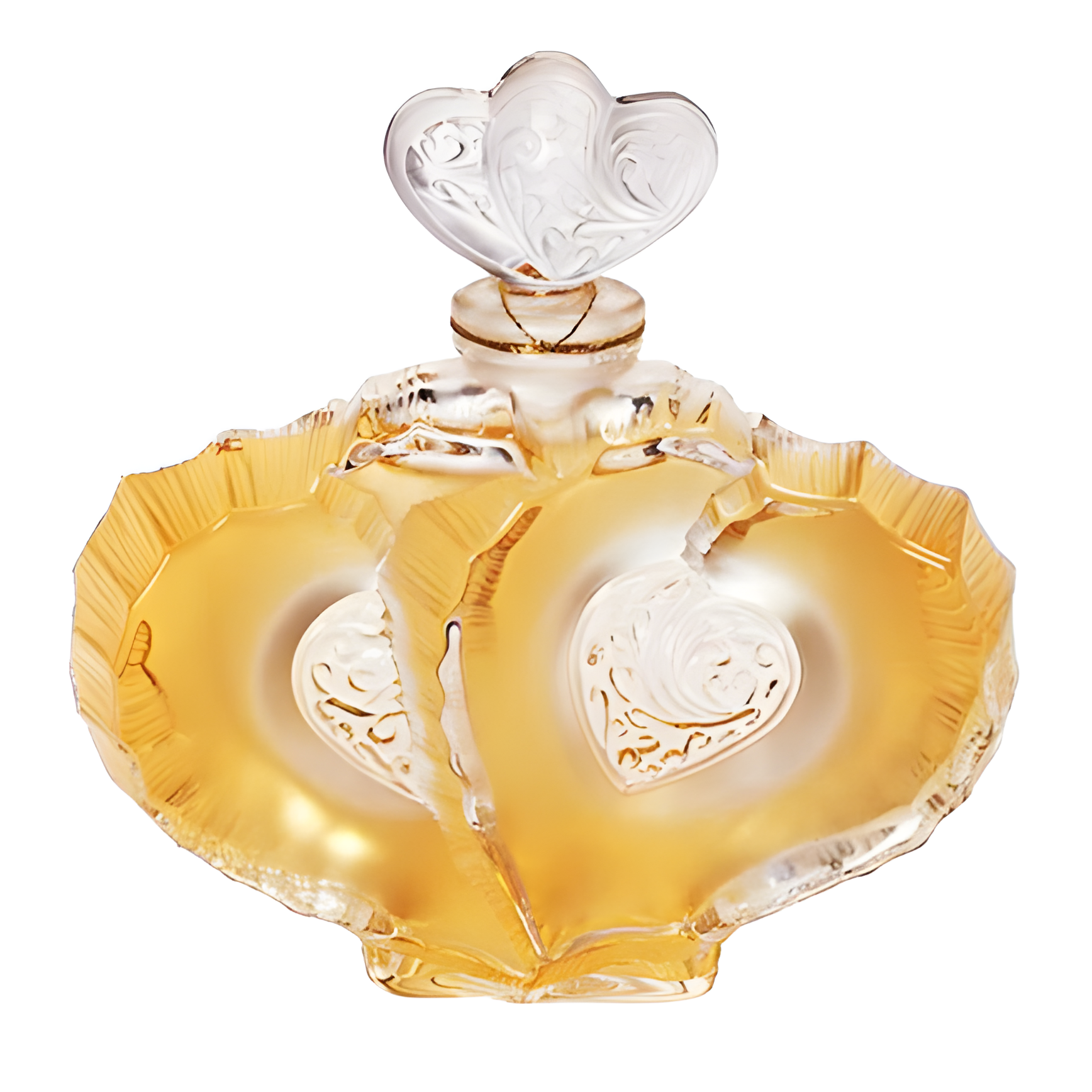 Lalique de Lalique Deux Coeurs Crystal Flacon by Lalique perfume bottle