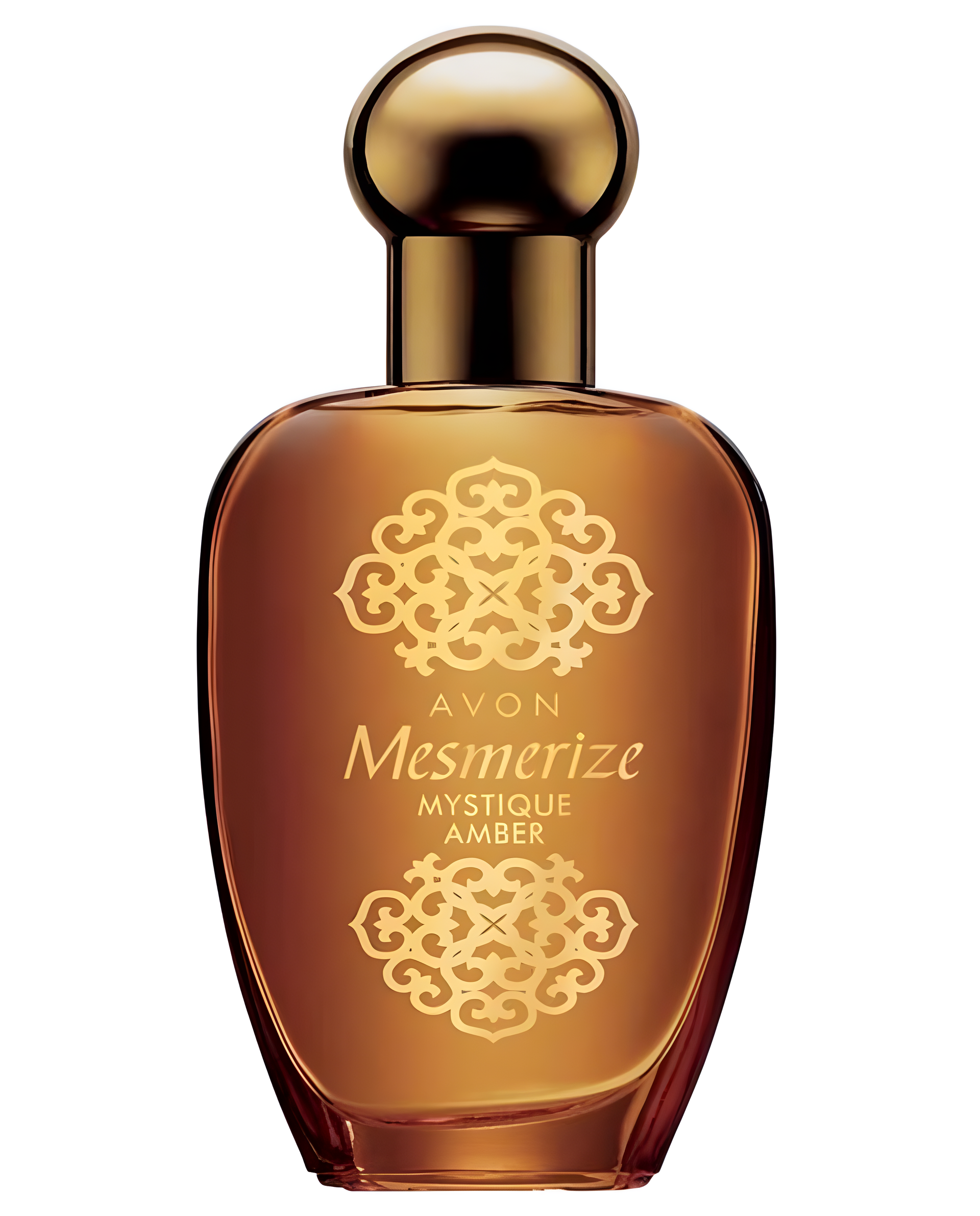 Mesmerize Mystique Amber by Avon perfume bottle