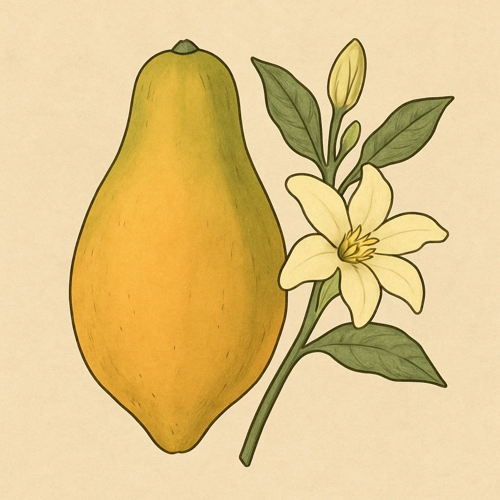 Picture of Papaya Blossom note