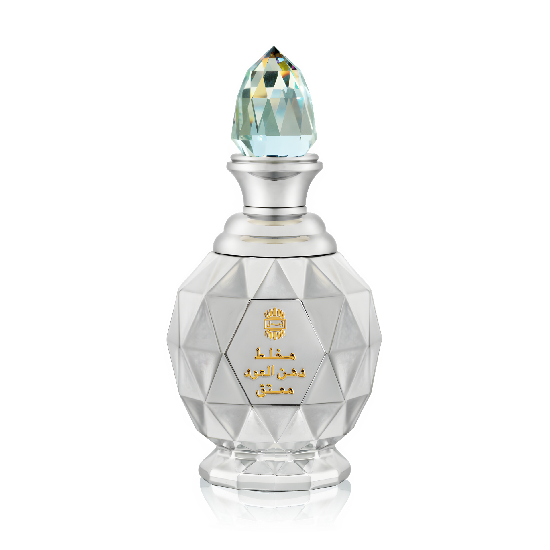 Mukhallat Dahn Al Oudh Al Muattaq Silver Jubilee by Ajmal perfume bottle